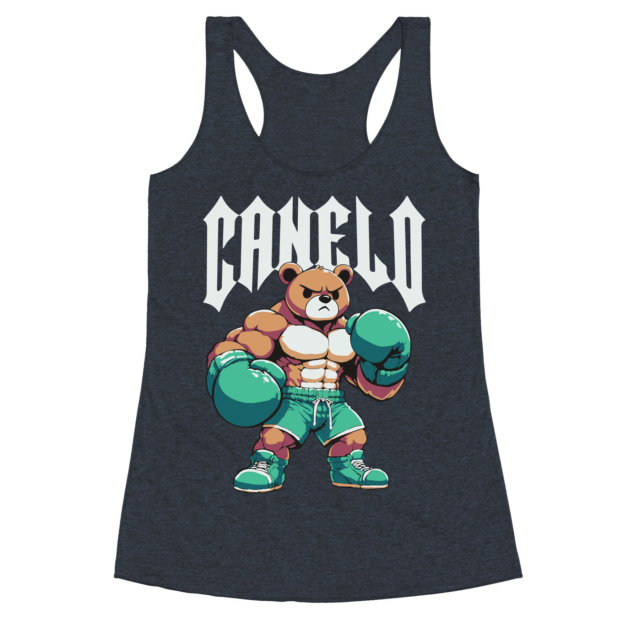 Canelo Teddy Bear Racerback Tank